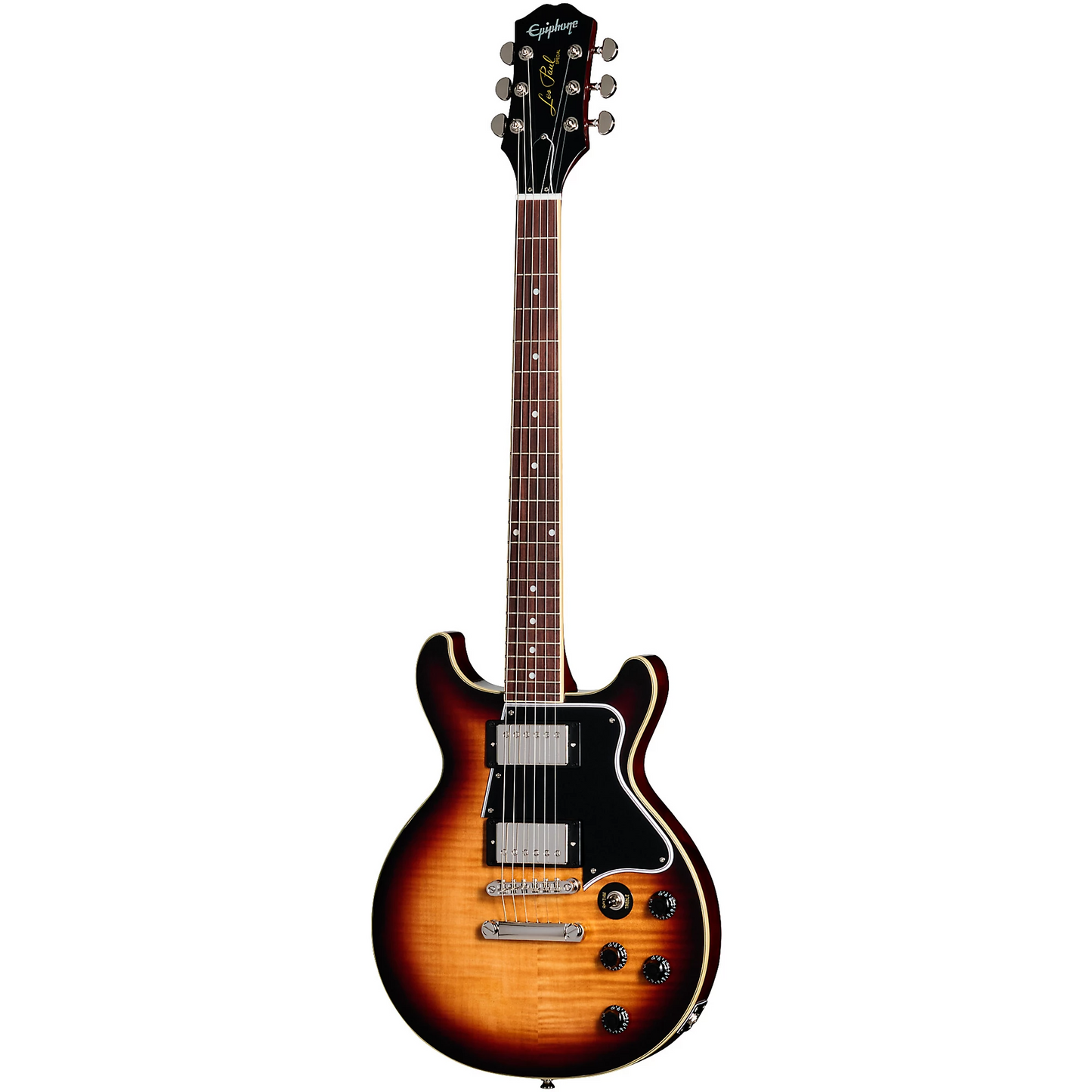 Epiphone Les Paul Special Double Cut Figured Electric Guitar in Bourbon Burst