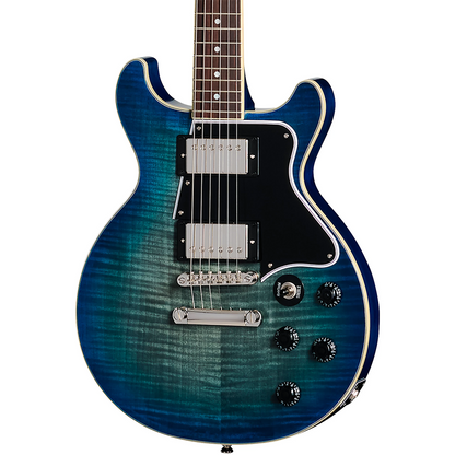 Epiphone Les Paul Special Double Cut Figured Electric Guitar in Ocean Water