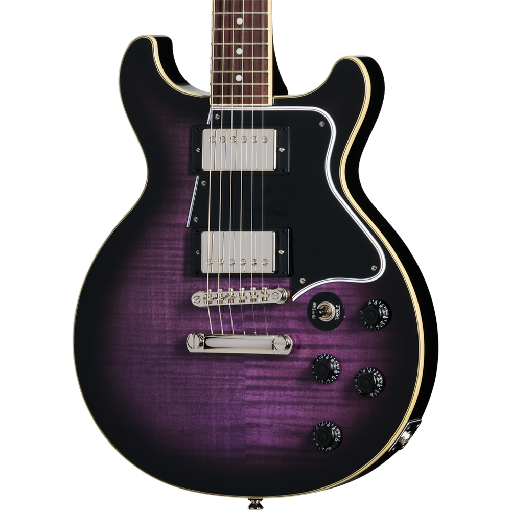 Epiphone Les Paul Special Double Cut Figured Electric Guitar in Purple Burst