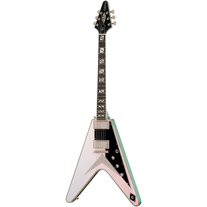 Epiphone Futura Flying V Custom Electric Guitar in Quicksilver Shift
