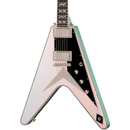 Epiphone Futura Flying V Custom Electric Guitar in Quicksilver Shift