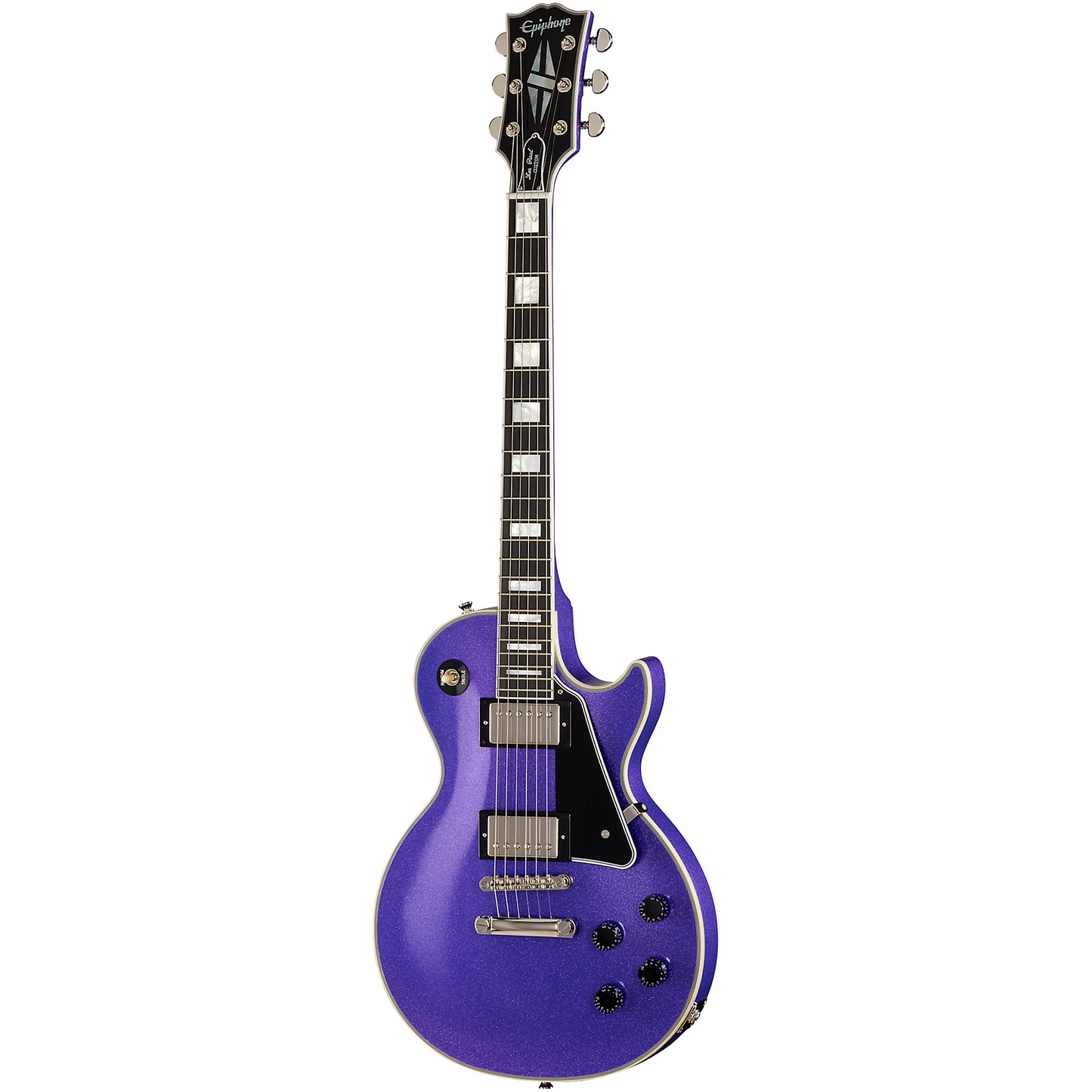 Epiphone IGC Les Paul Custom Electric Guitar in Amethyst Sparkle