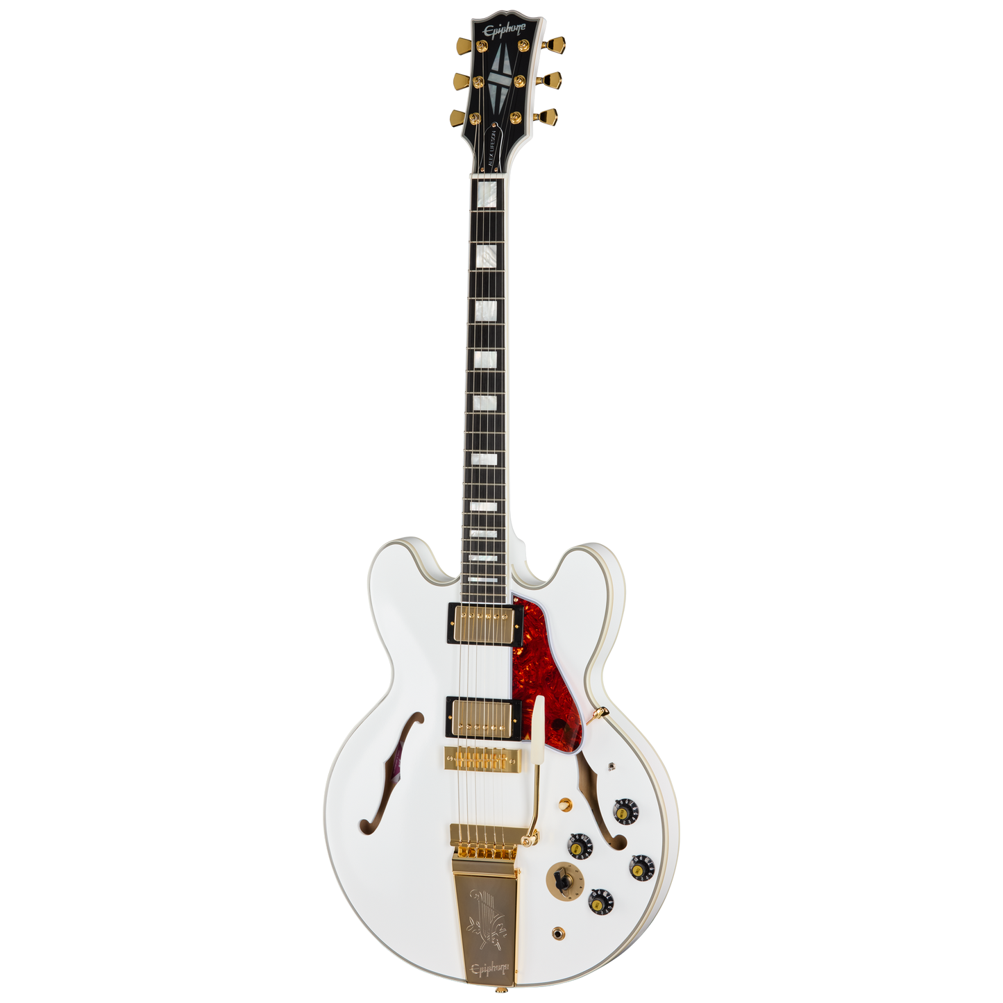 Epiphone IGC Alex Lifeson 1976 ES-355 Reissue Electric Guitar in Alpine White