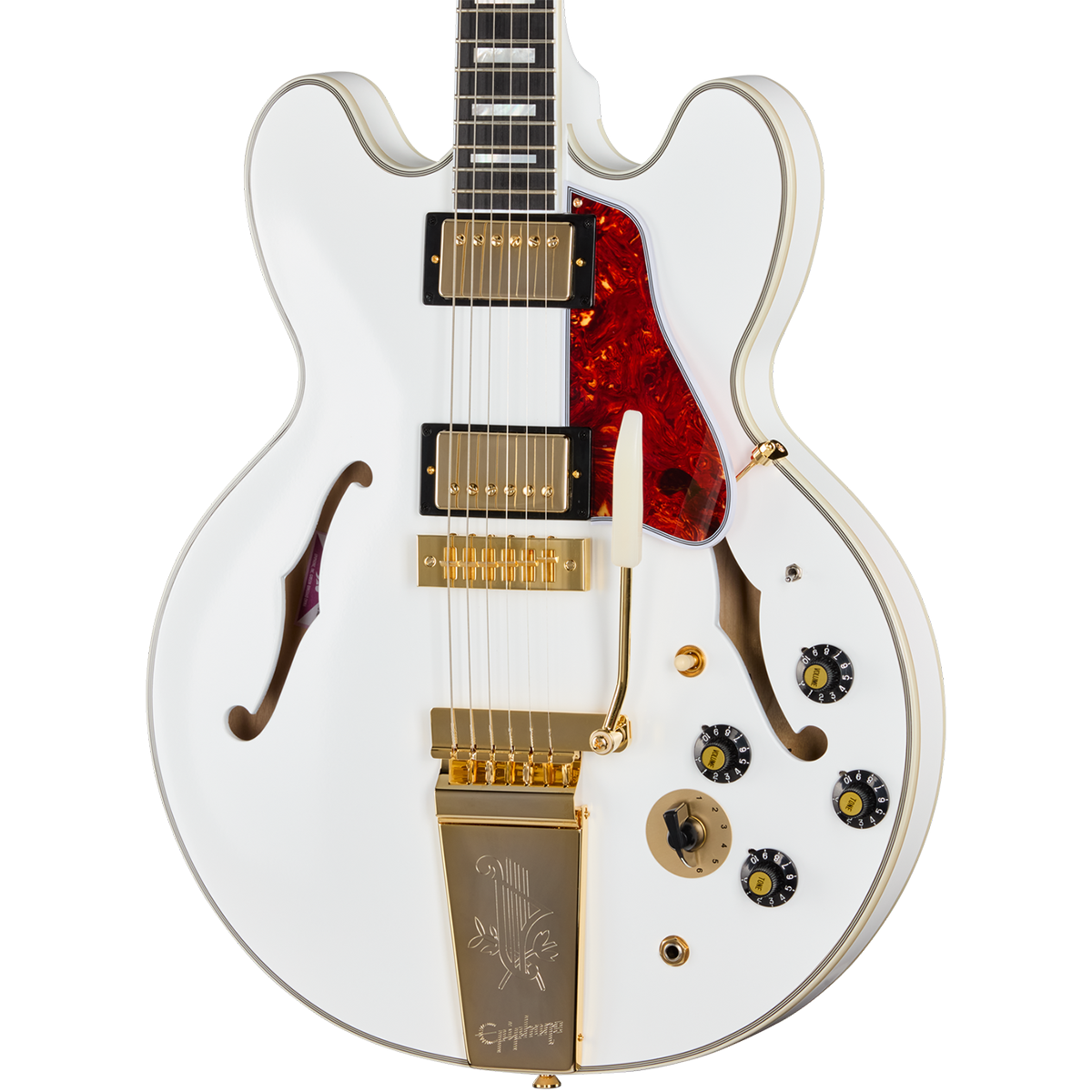 Epiphone IGC Alex Lifeson 1976 ES-355 Reissue Electric Guitar in Alpine White