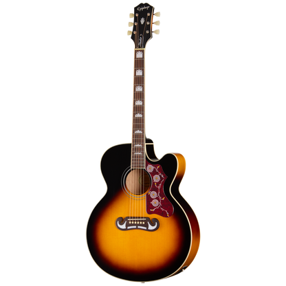 Epiphone J-200 Studio Acoustic Electric Guitar in Vintage Sunburst