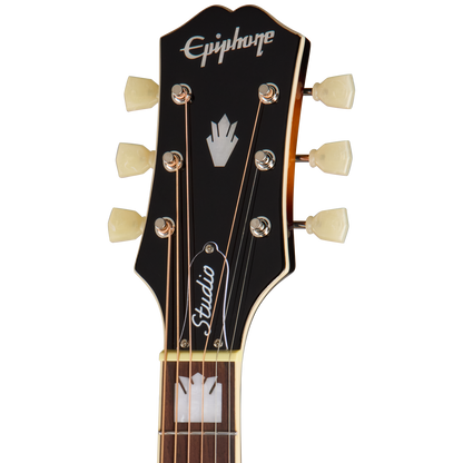 Epiphone J-200 Studio Acoustic Electric Guitar in Vintage Sunburst