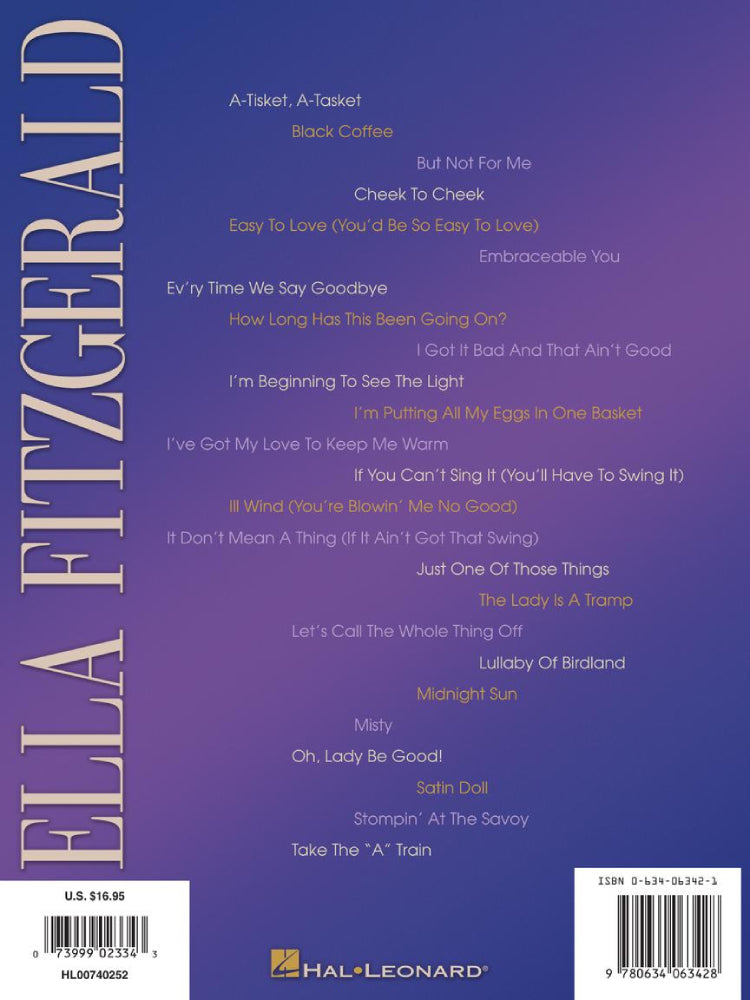 Ella Fitzgerald Original Keys For Singers PV