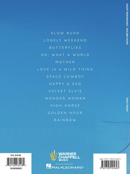 Kacey Musgraves Golden Hour Easy Piano