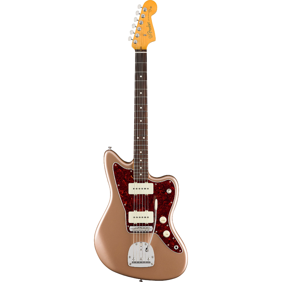 Fender American Professional Classic Jazzmaster Electric Guitar, Rosewood Fingerboard in Faded Firemist Gold