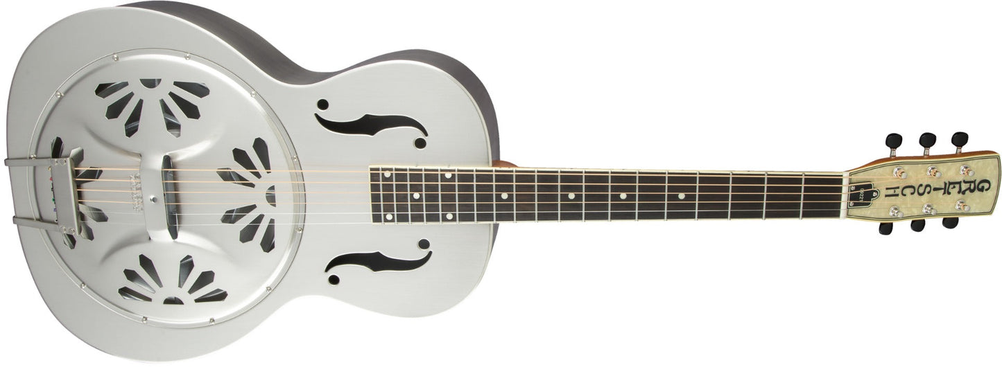 Gretsch G9221 Bobtail Steel Round-Neck A.E., Steel Body Spider Cone Resonator Guitar, Fishman Nashville Resonator Pickup