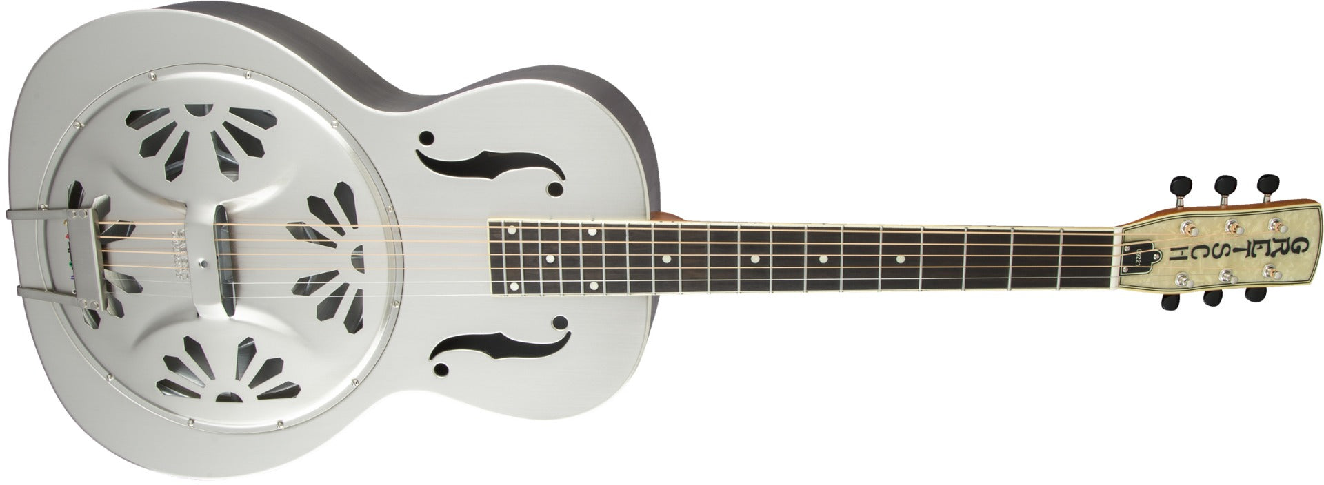 Gretsch G9221 Bobtail Steel Round-Neck A.E., Steel Body Spider Cone Resonator Guitar, Fishman Nashville Resonator Pickup