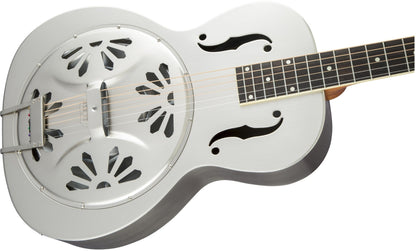Gretsch G9221 Bobtail Steel Round-Neck A.E., Steel Body Spider Cone Resonator Guitar, Fishman Nashville Resonator Pickup