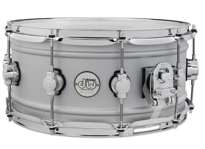 DW Design Series 6.5x14" Snare Drum in Matte Aluminum