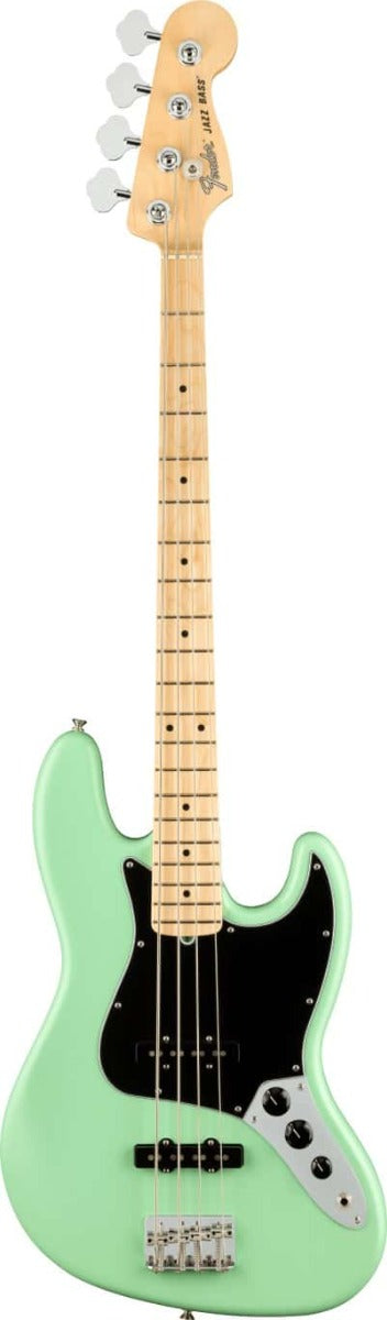 Fender American Performer Jazz Bass, Maple Fingerboard in Satin Surf Green