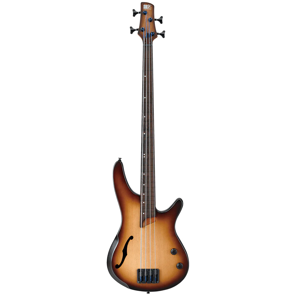 IBANEZ SRH500F 4 String ELECTRIC BASS GUITAR in Natural Browned Burst Flat