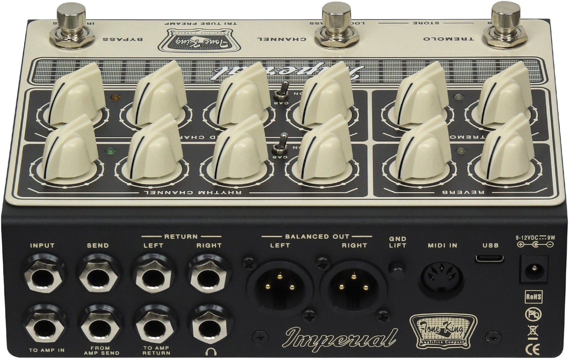 Tone King Imperial Dual Channel Tube Preamp Pedal