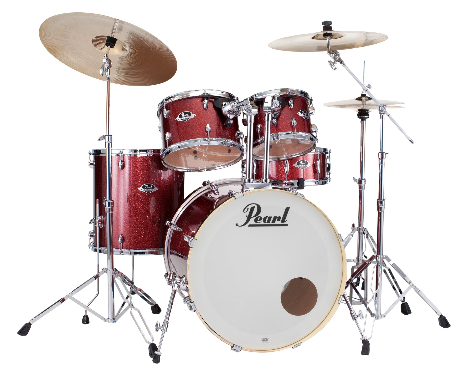 Pearl Export 20" Fusion 5 Piece Drum Kit in Black Cherry Glitter