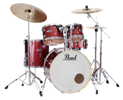 Pearl Export 20" Fusion 5 Piece Drum Kit in Black Cherry Glitter