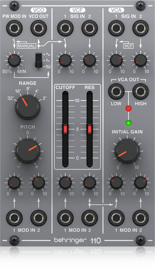 Behringer 110 VCO, VCF And VCA Eurorack Module
