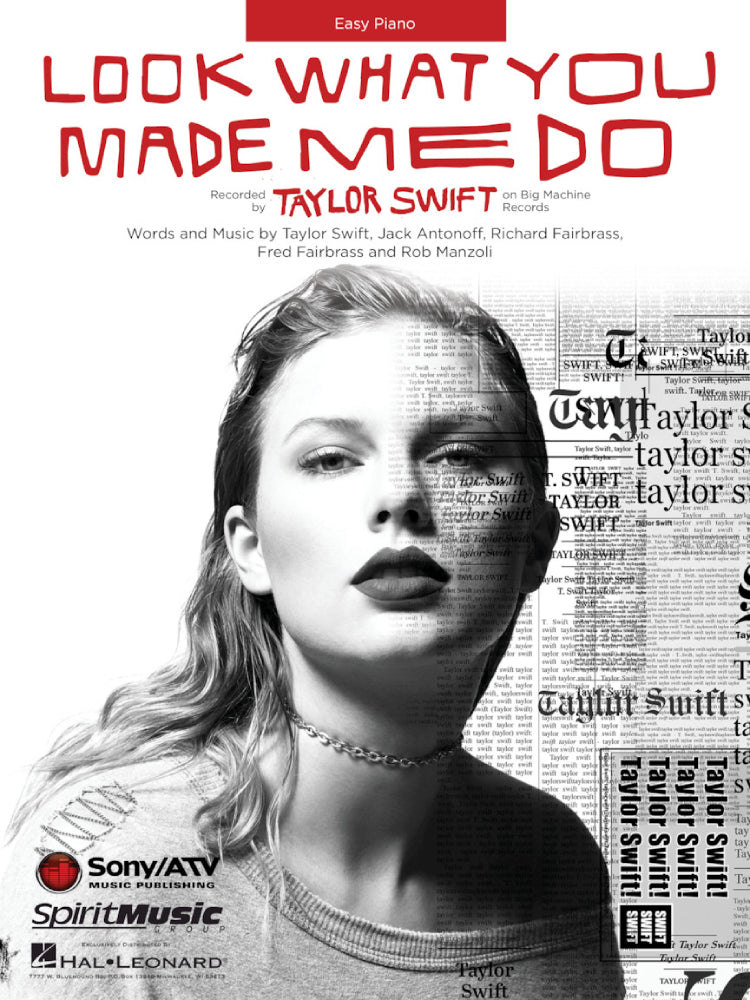 Look What You Made Me Do Easy Piano S/S