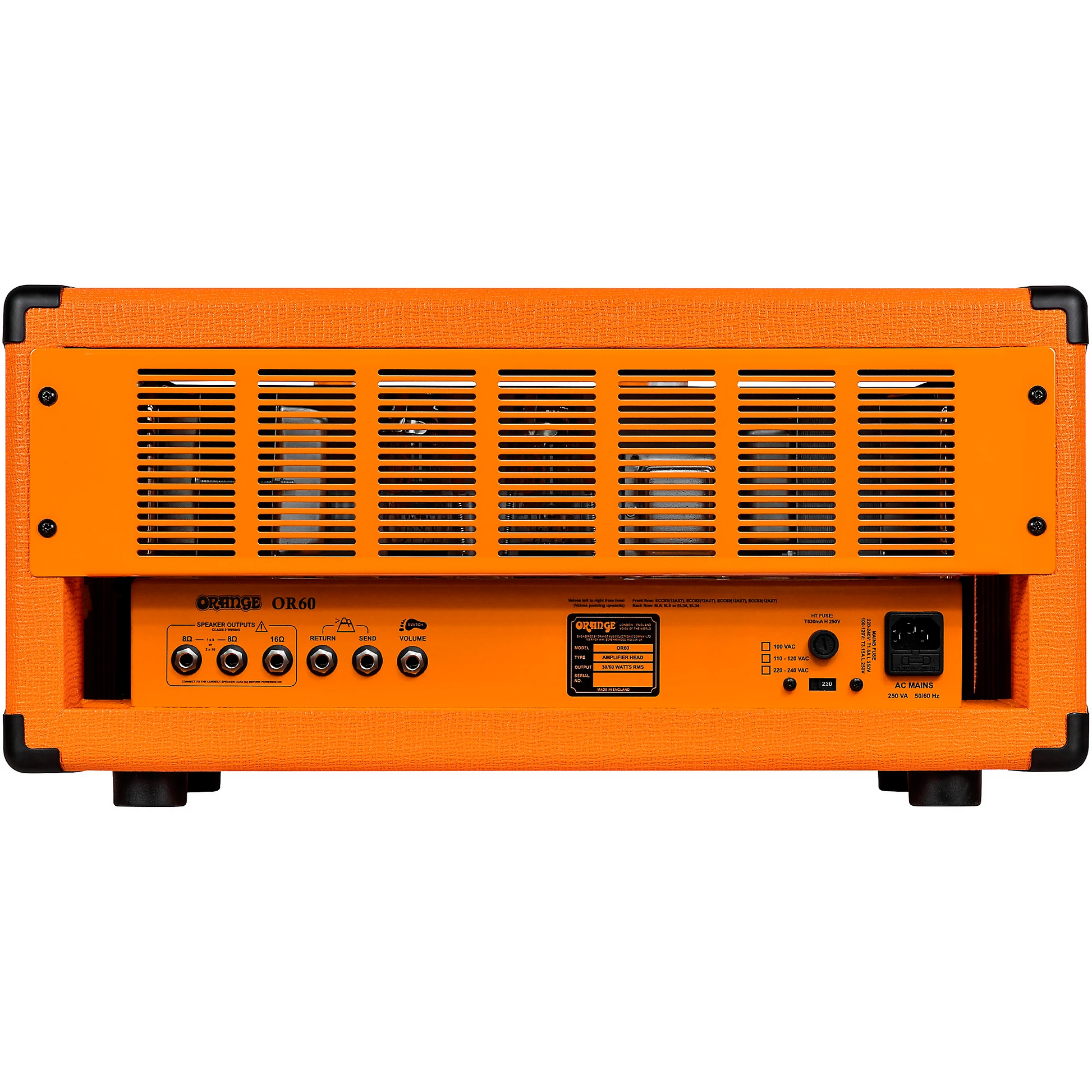 Orange OR60 60W UK‑Built all‑Valve Guitar Amp Head in Orange