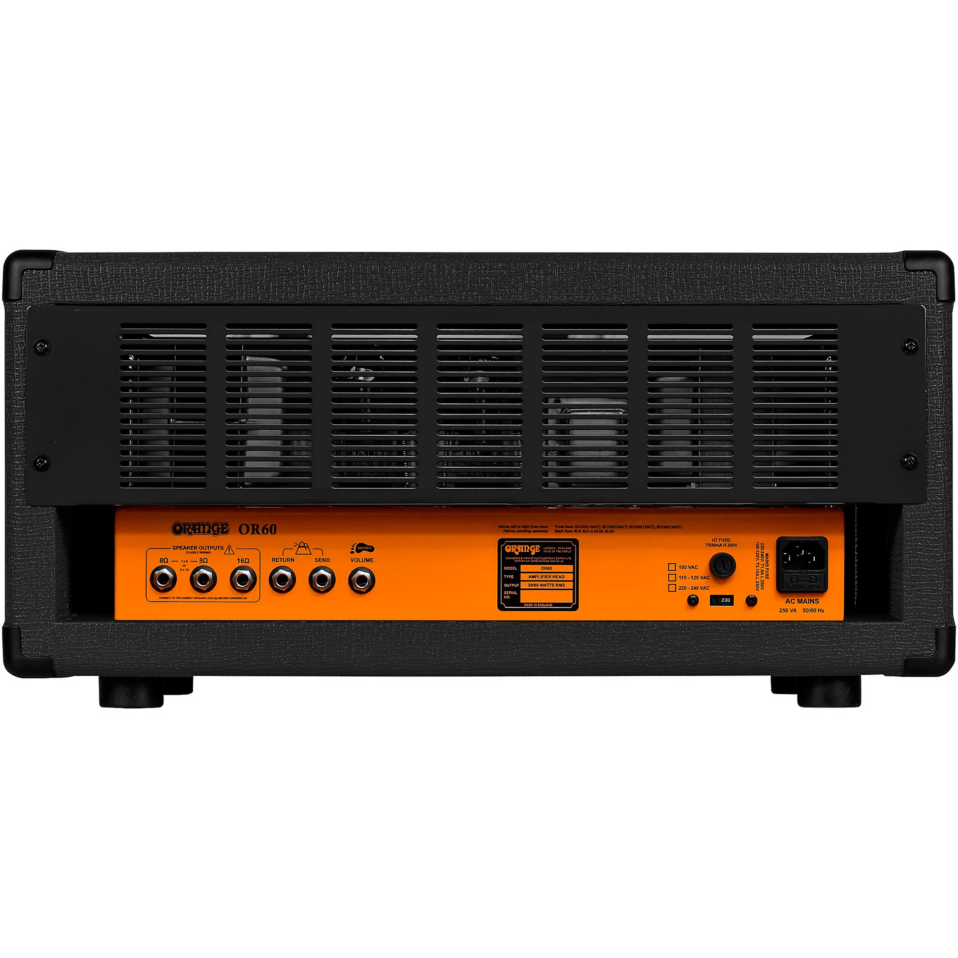 Orange OR60 60W UK‑Built all‑Valve Guitar Amp Head in Black
