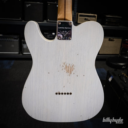 Fender Custom Shop Limited Edition Nocaster Thinline Relic Electric Guitar in Aged White Blonde