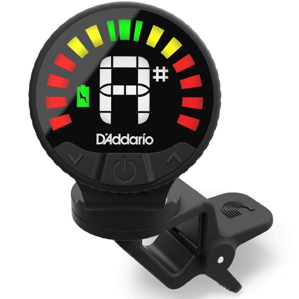 D'Addario NEXXUS 360 Rechargeable Headstock Tuner in Black