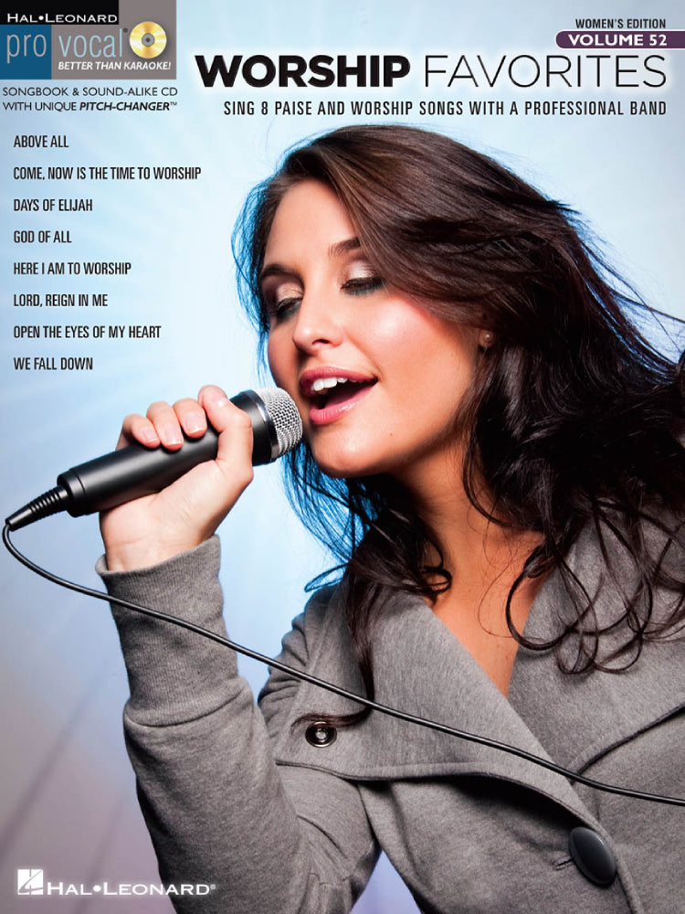 Worship Favorites Pro Vocal Women's Edition Volume 52 Bk/Cd