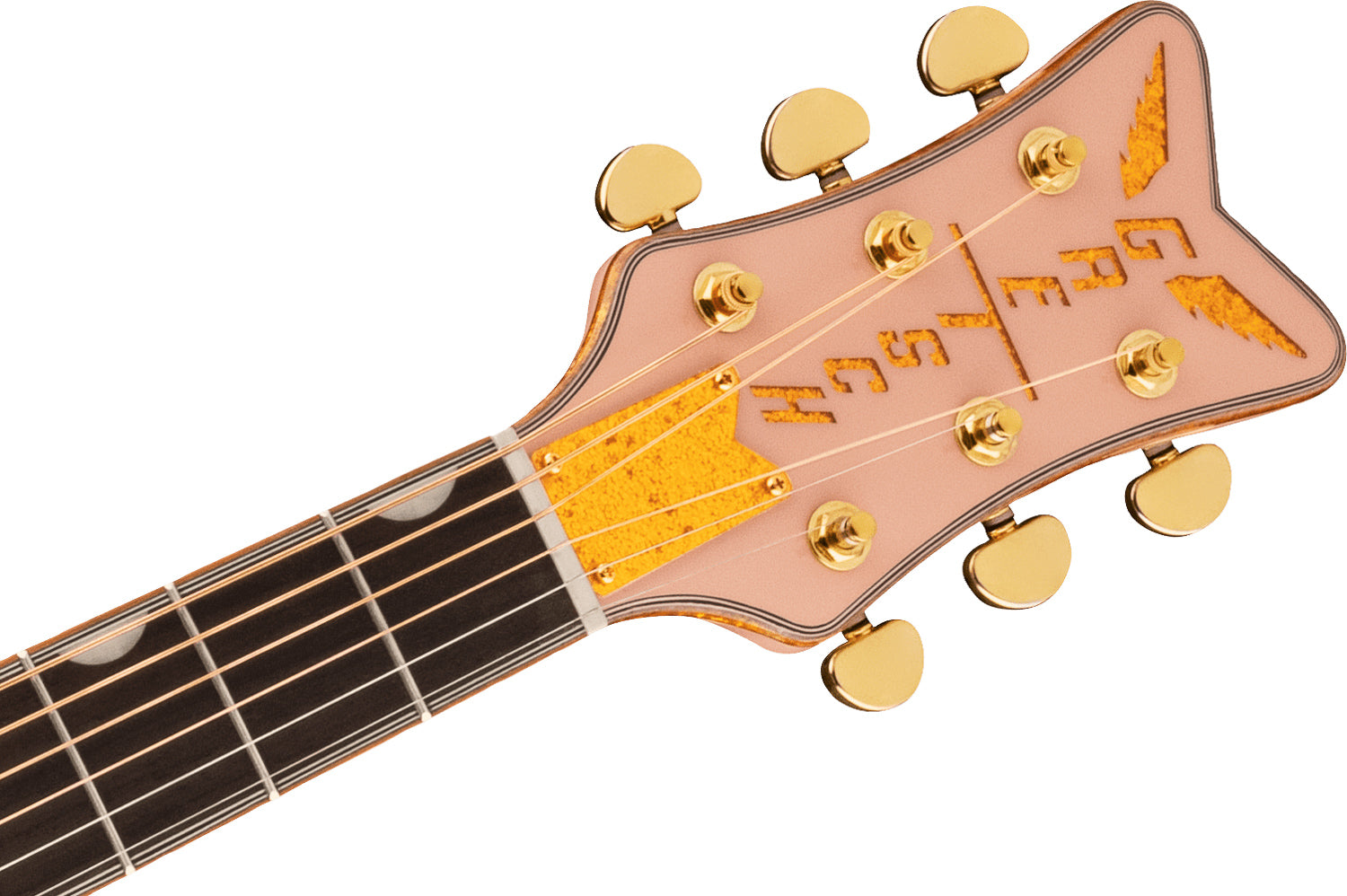 Gretsch G5021E Rancher Penguin Parlor Acoustic Electric Guitar in Shell Pink