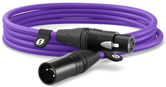 RODE XLR3 3m Premium XLR Cable in Purple