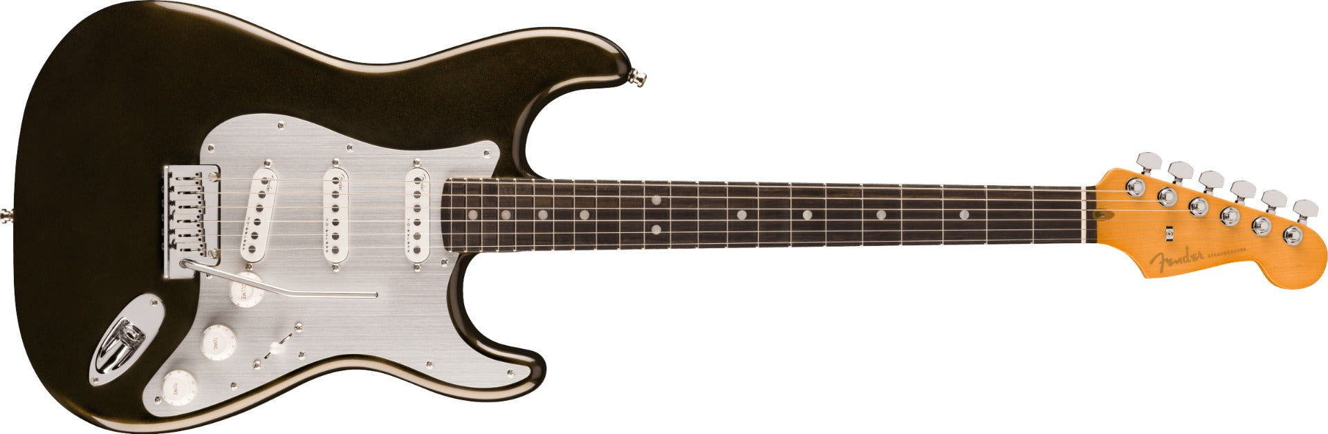 Fender American Ultra II Stratocaster, Ebony Fingerboard in Texas Tea