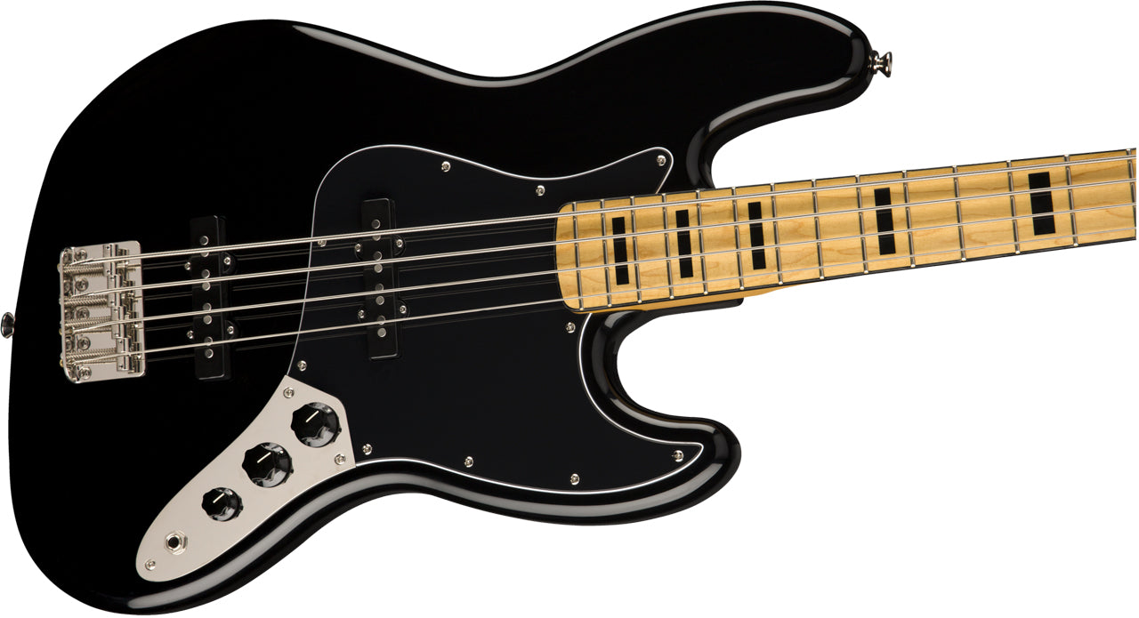 Squier Classic Vibe 70s Jazz Bass, Maple Fingerboard in Black