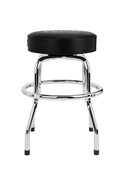 Fender® Spaghetti Logo Pick Pouch Barstool in Black/Chrome 24"