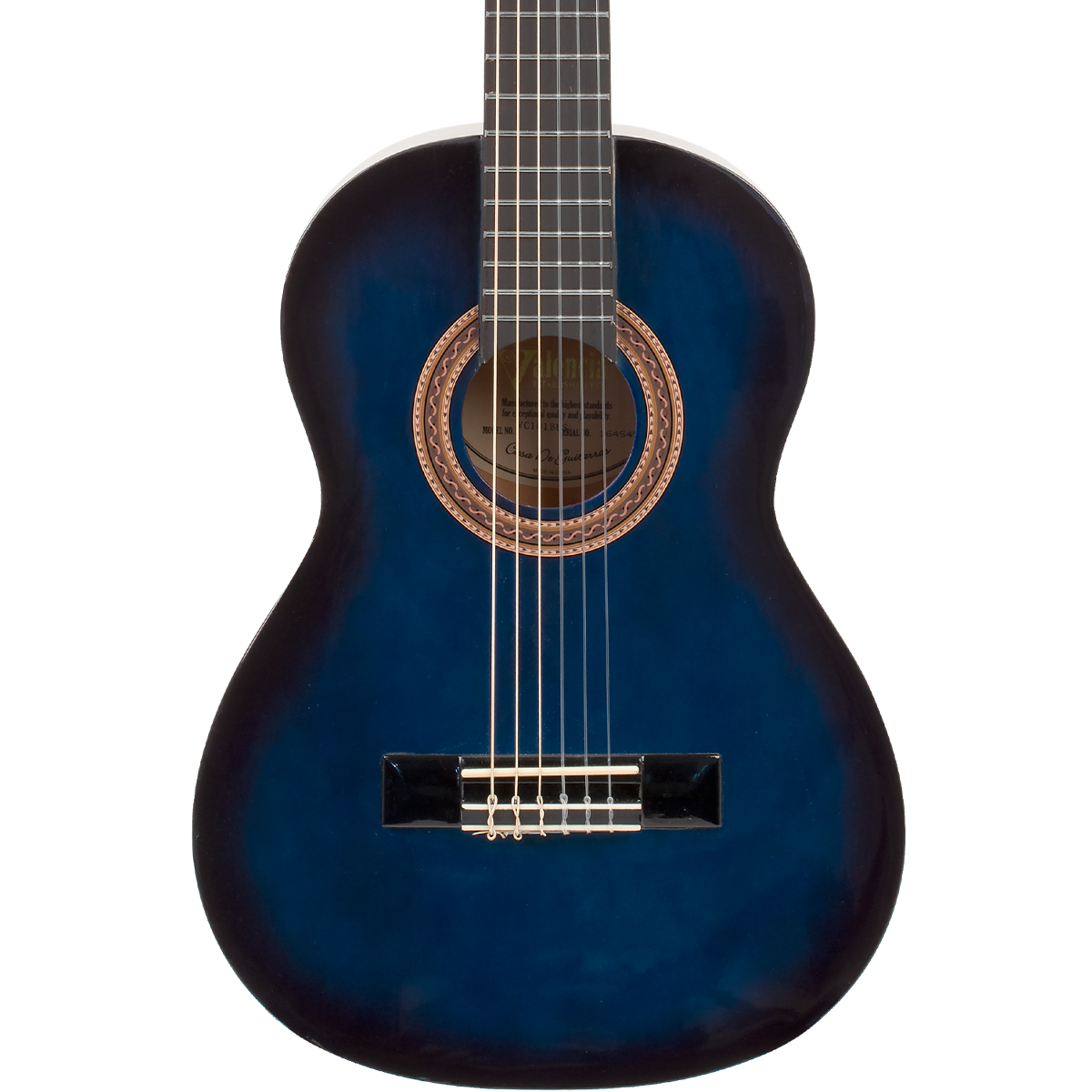 Valencia Series 100 1/4 Size Classical Guitar in Blue Sunburst