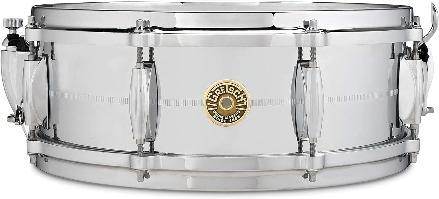 Gretsch USA Custom Series 5" x 14" Chrome Over Brass Snare Drum