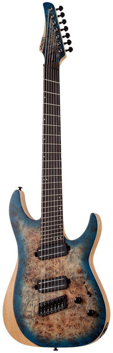 Schecter Reaper 7 Multiscale 7 string in Satin Sky Burst