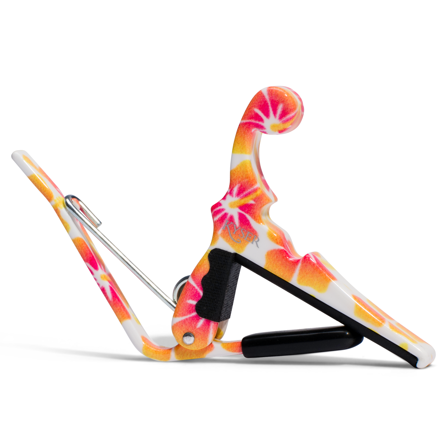 Kyser Quick Change Capo for Ukulele in Pastel Hibiscus