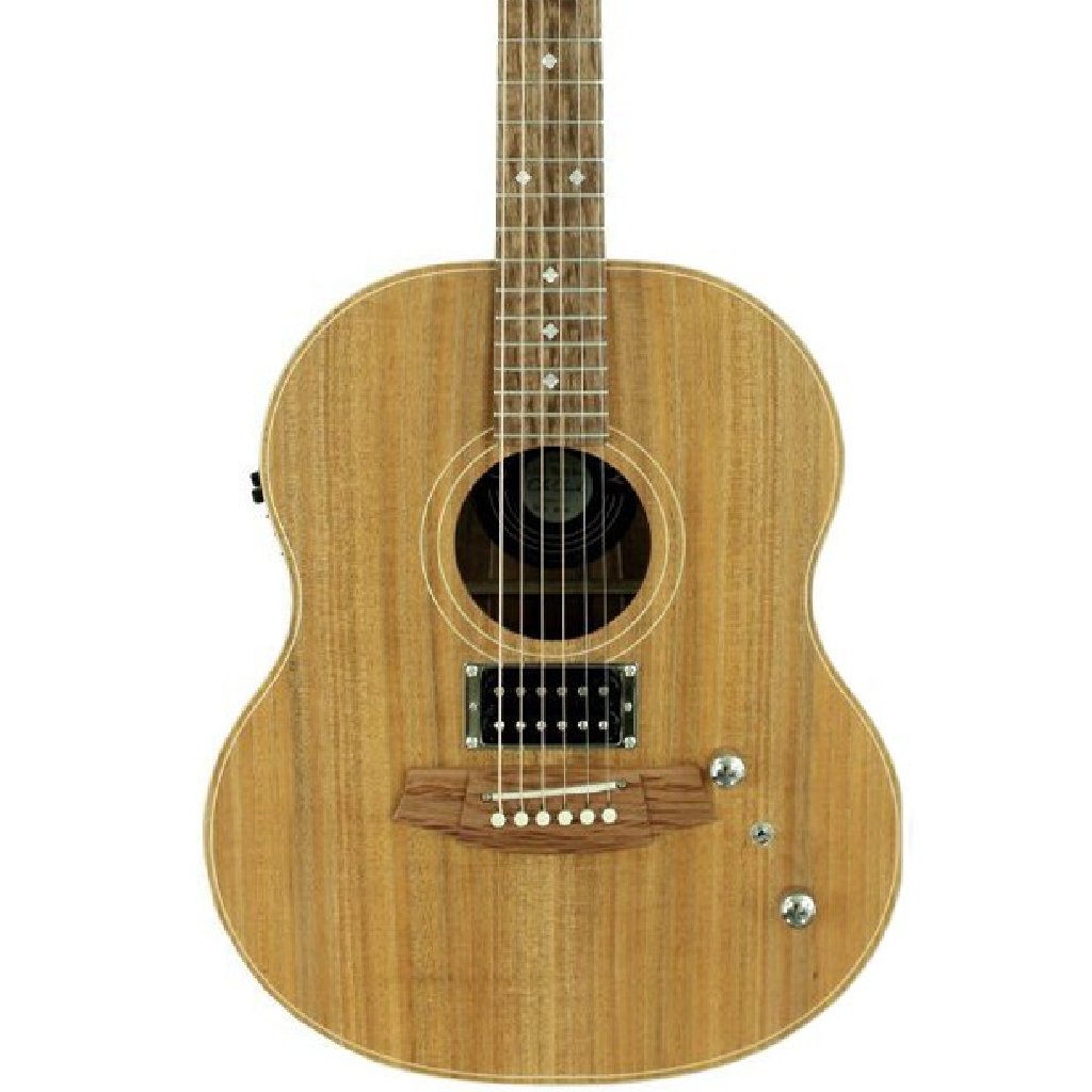 Cole Clark LL2E-BLBL-AE-HUM LL Mini TRUE HYBRID Acoustic Electric Guitar in Natural