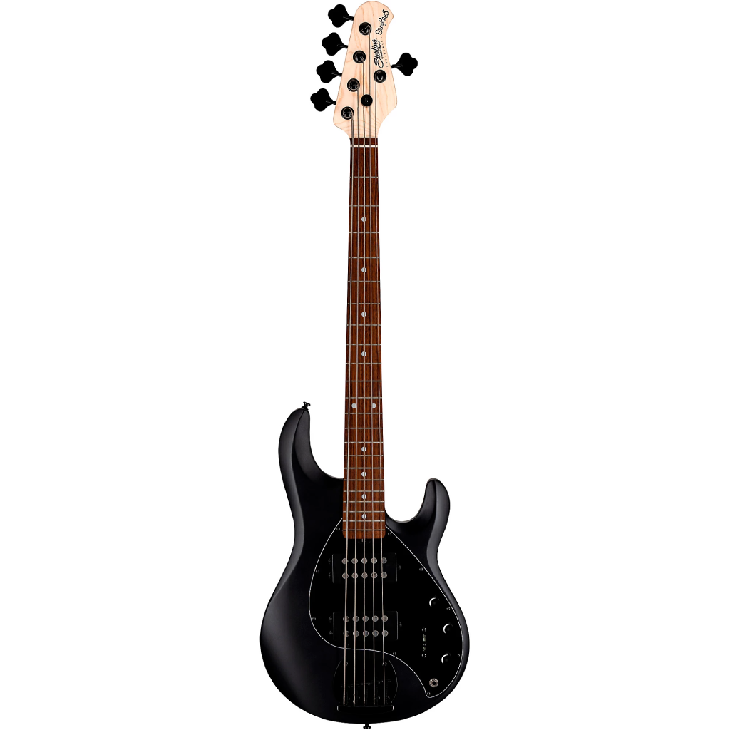 Sterling by Music Man StingRay 5 Ray5 HH 5 String Bass Guitar in Stealth Black