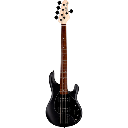 Sterling by Music Man StingRay 5 Ray5 HH 5 String Bass Guitar in Stealth Black