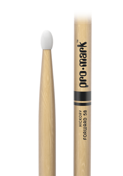 Promark Forward 5B Lacquered Hickory Nylon Tip Drumsticks