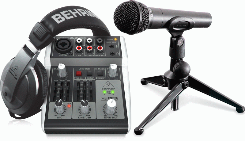 Behringer Podcastudio 2 USB Recording Package