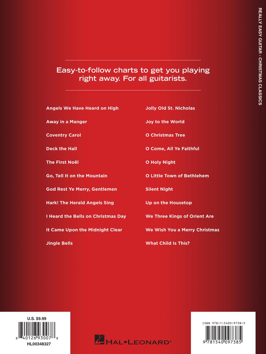 Christmas Classics Really Easy Guitar Series 22 Songs with Chords Lyrics & Basic Tab