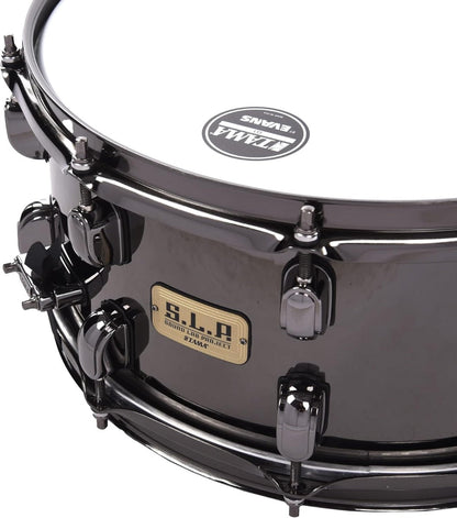 Tama SLP LBR1465 6.5" x 14" Black Brass Snare Drum