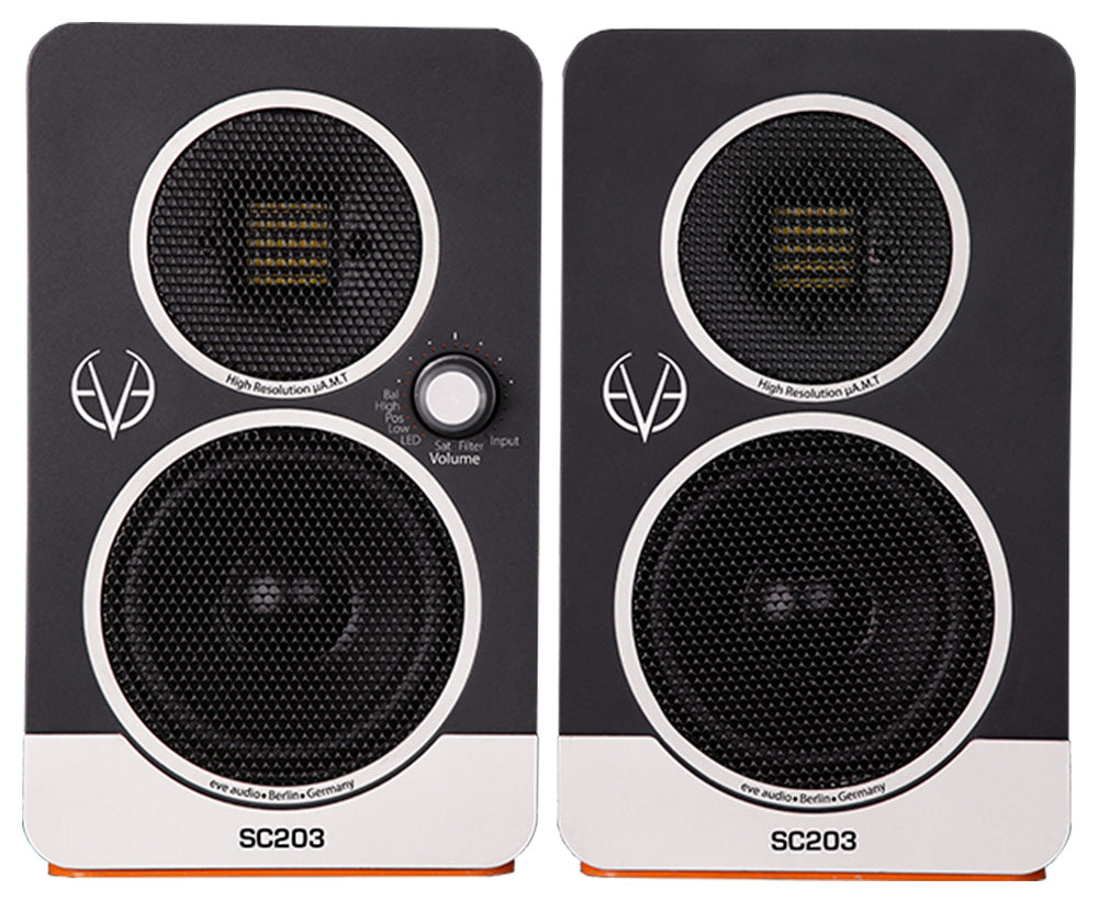 EVE Audio SC203 2 Way 3" Professional Desktop Monitor Speakers Pair