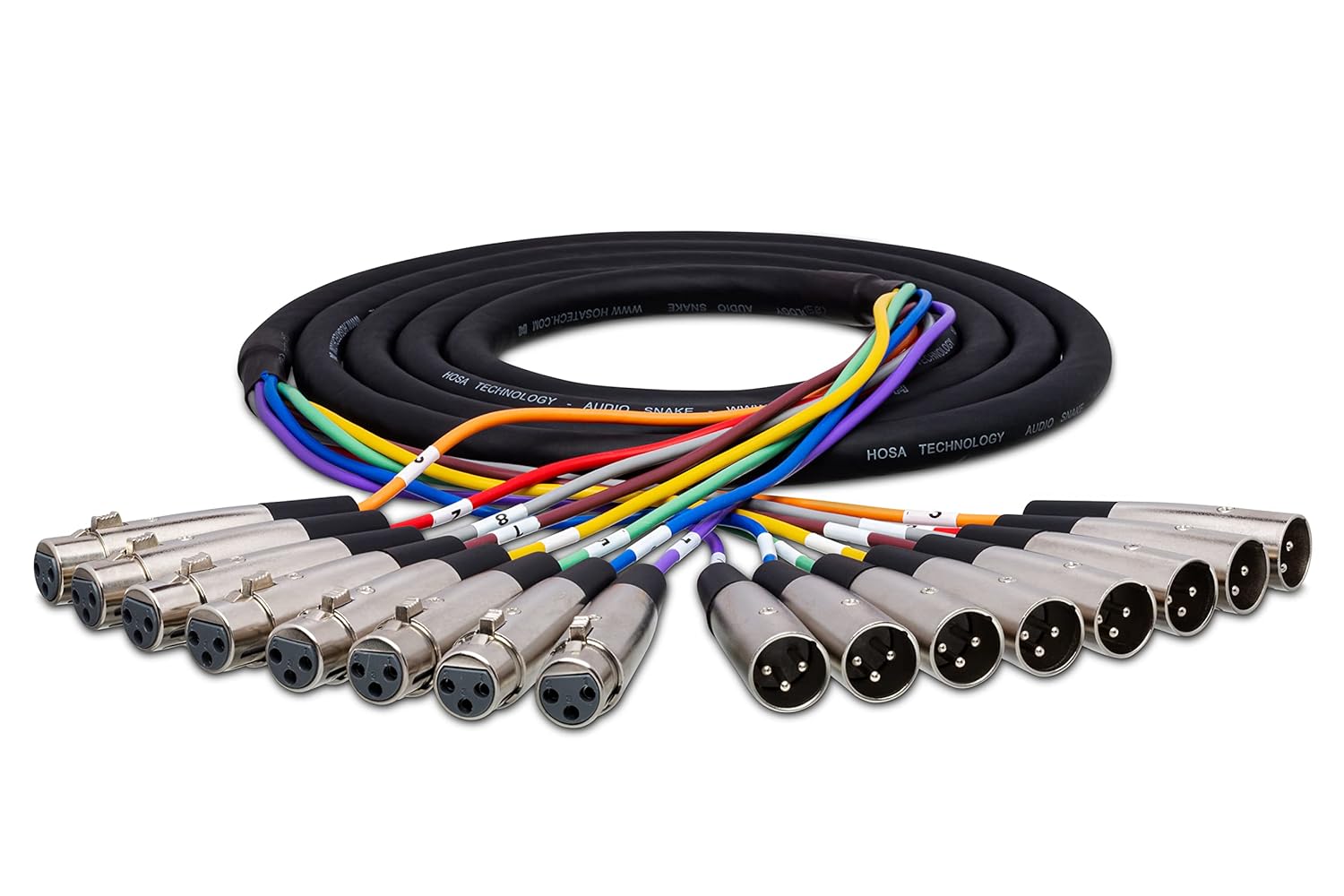 Hosa XLR803 Balanced Snake XLR3F to XLR3M 9.75 Ft