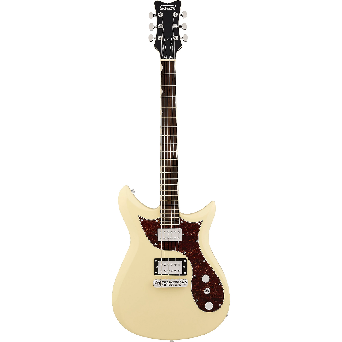 Gretsch Electromatic CVT Double Cut with Wraparound Electric Guitar in Vintage White