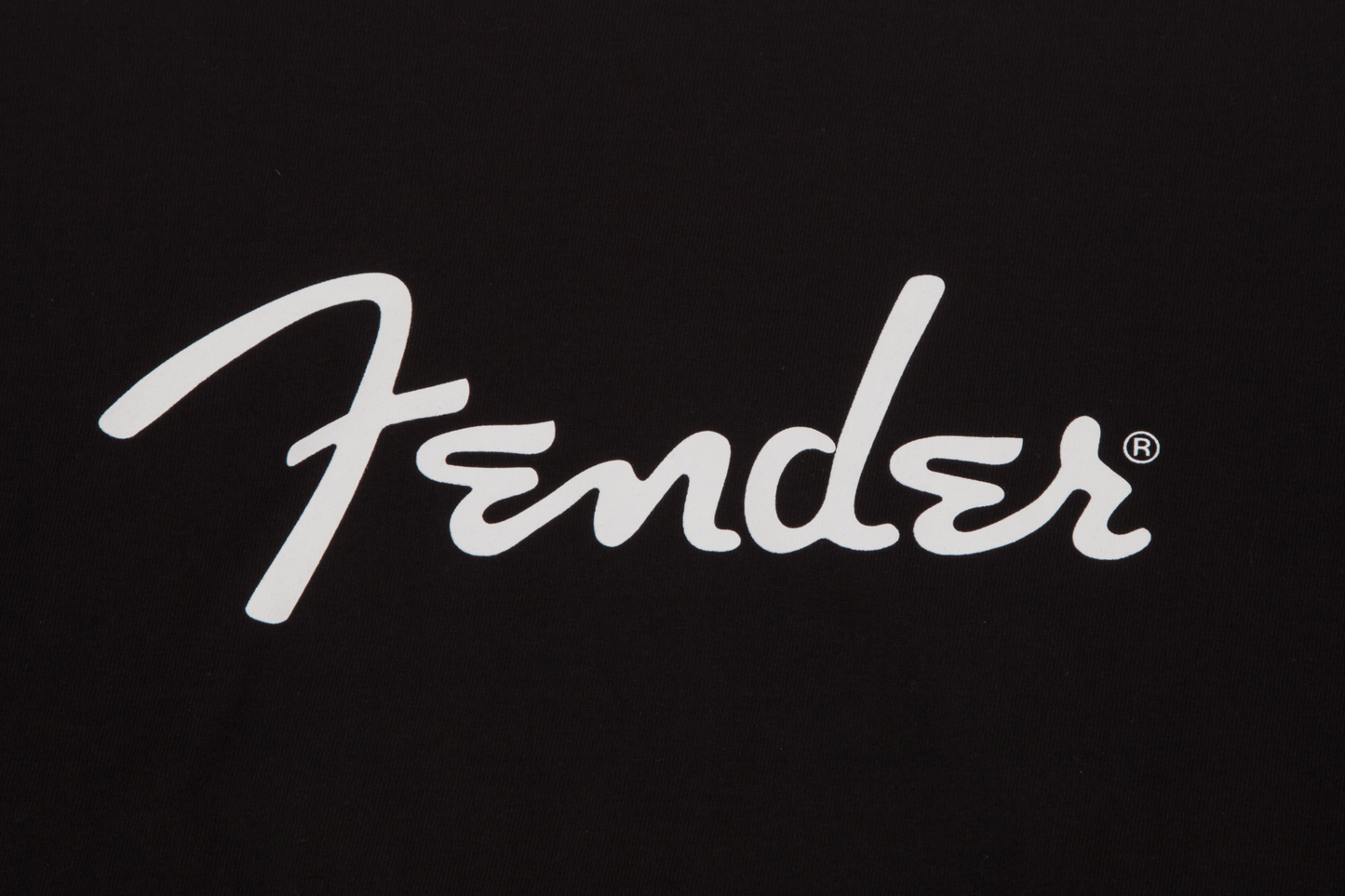 Fender Spaghetti Logo XXXL Size T-Shirt in Black