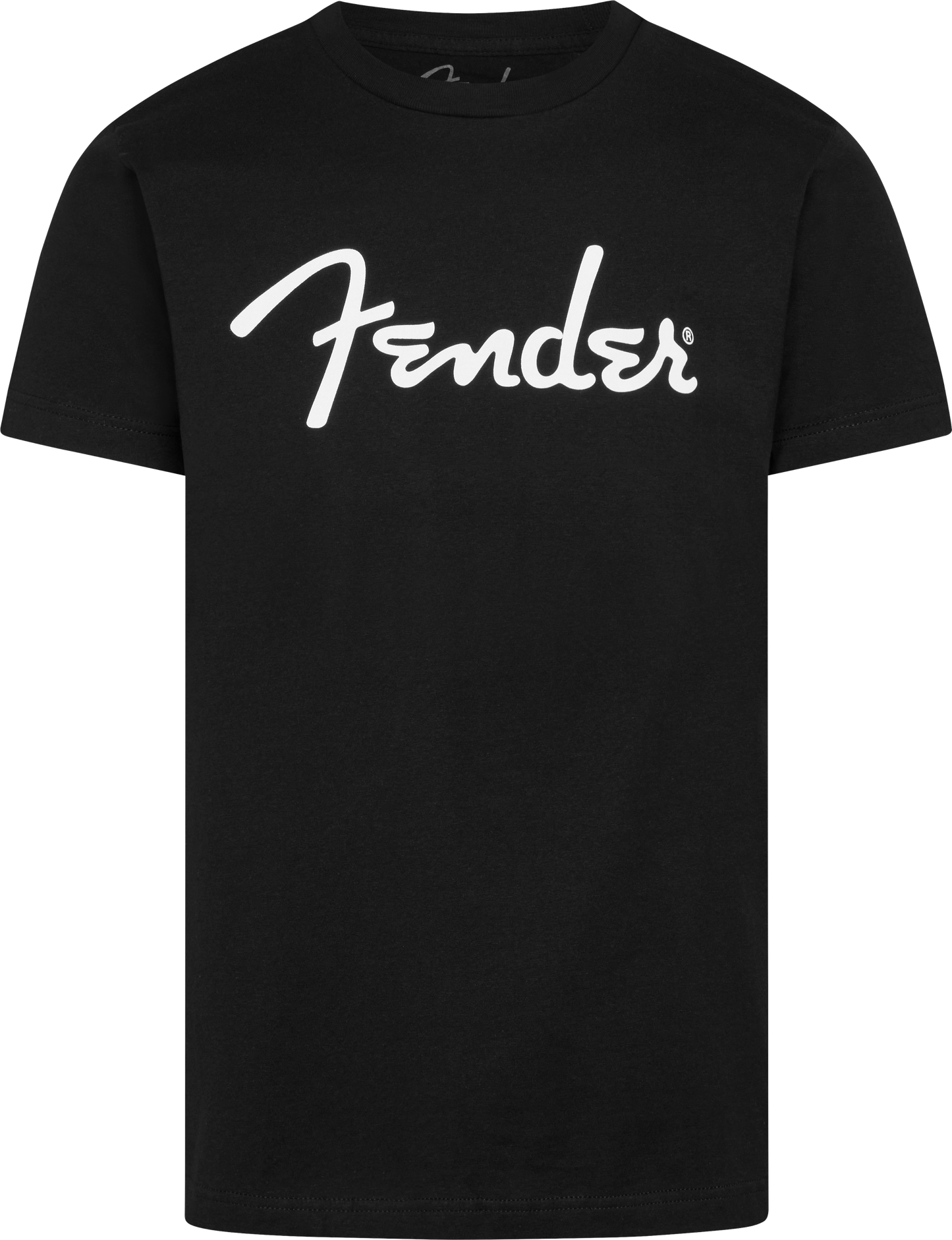 Fender Spaghetti Logo XXXL Size T-Shirt in Black